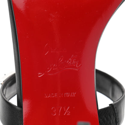 Christian Louboutin Kid Lock Me 85 Slide Sandals 37.5 Black 6 of 10