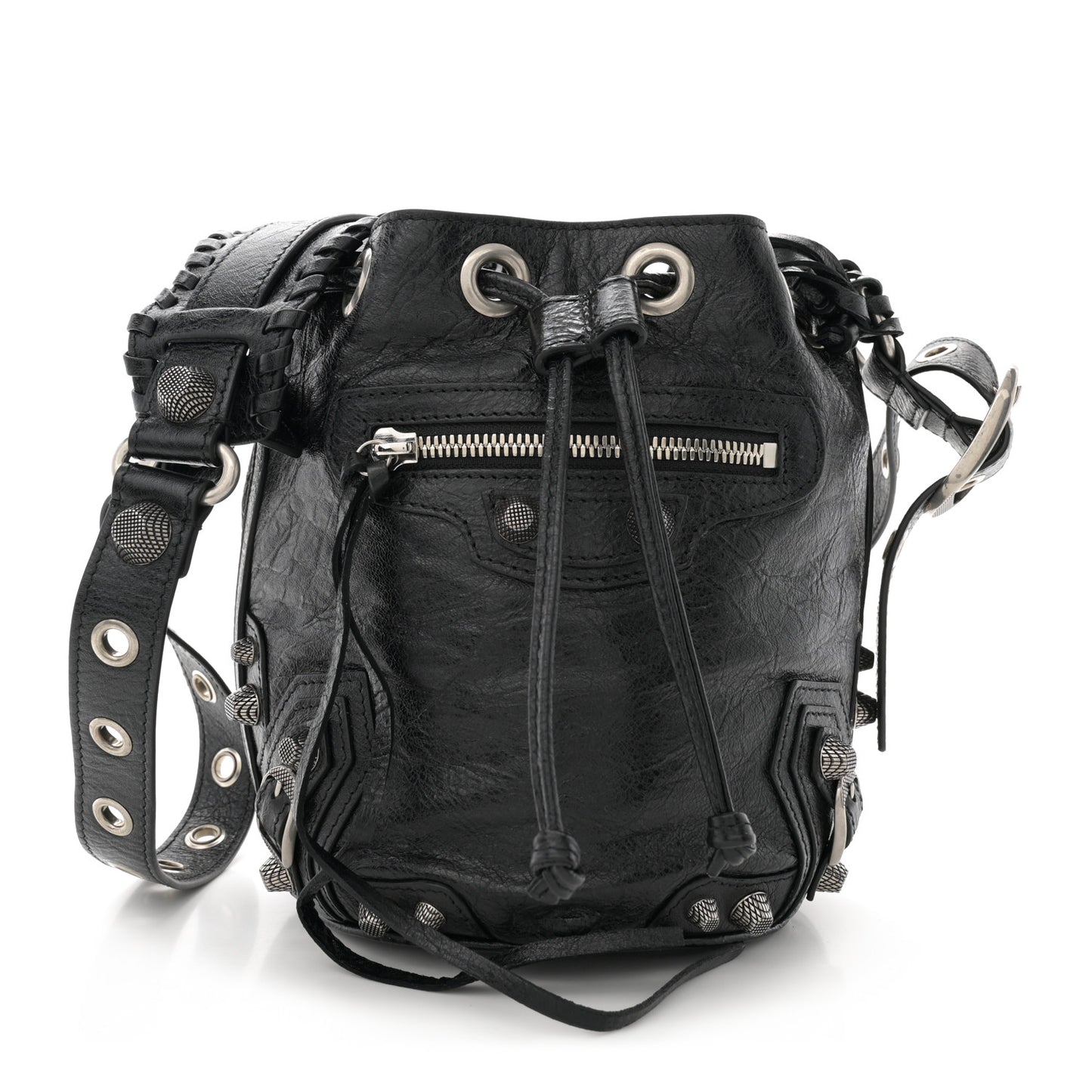 Agneau Arena Le Cagole Bucket Bag XS Black