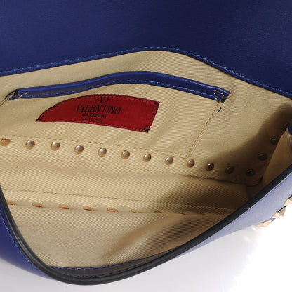 Valentino Garavani Nappa Rockstud Bangle Clutch Blue China 5 of 7