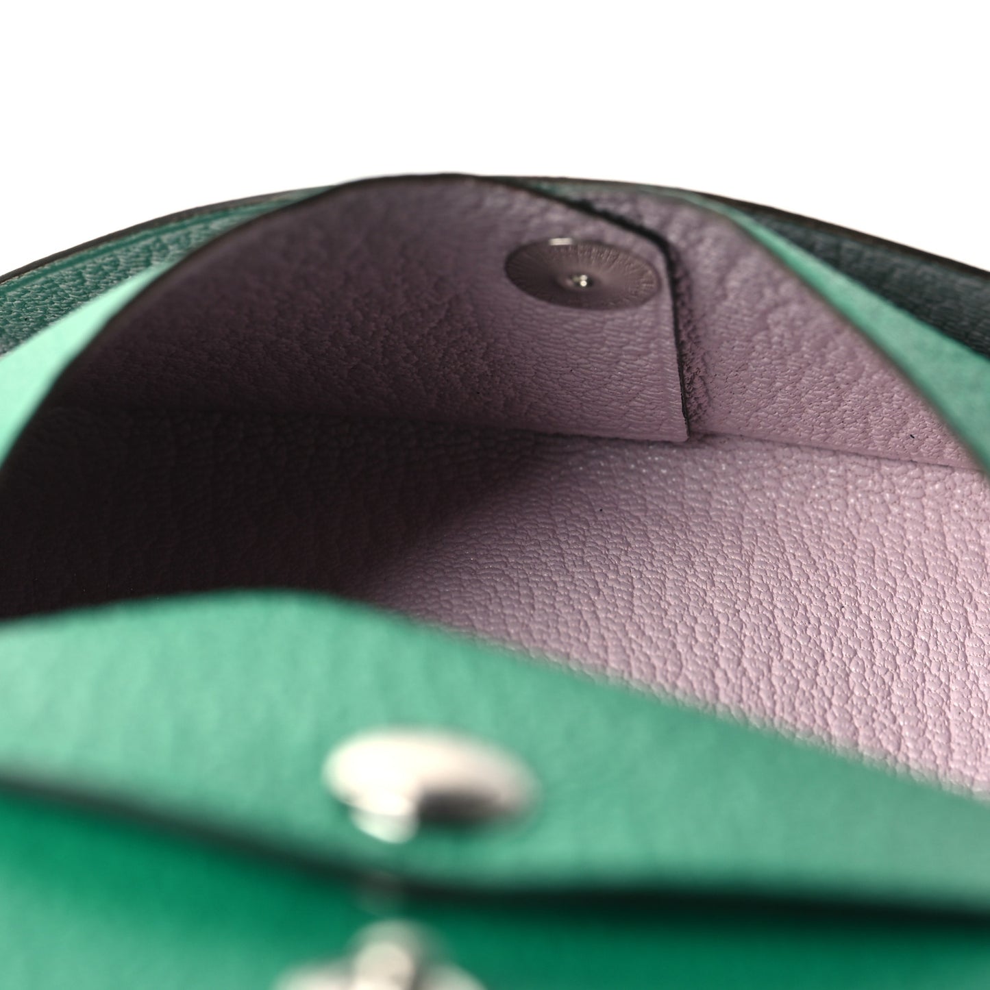 Chevre Mysore Verso Calvi Duo Card Case Menthe Rose Sakura