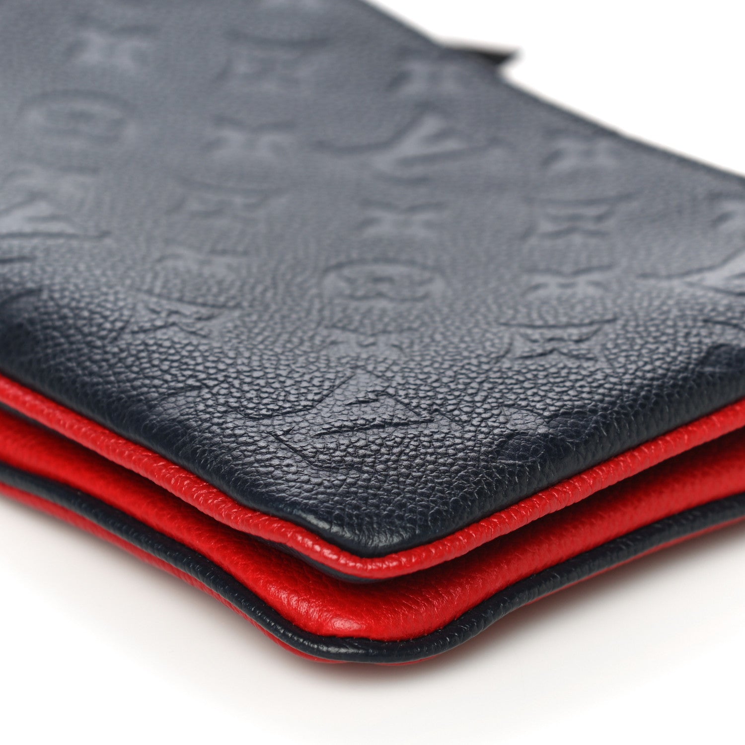 Louis Vuitton Empreinte Double Zip Pochette Marine Rouge 8 of 16