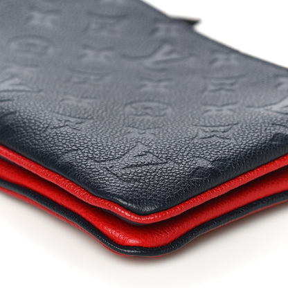 Louis Vuitton Empreinte Double Zip Pochette Marine Rouge 8 of 16