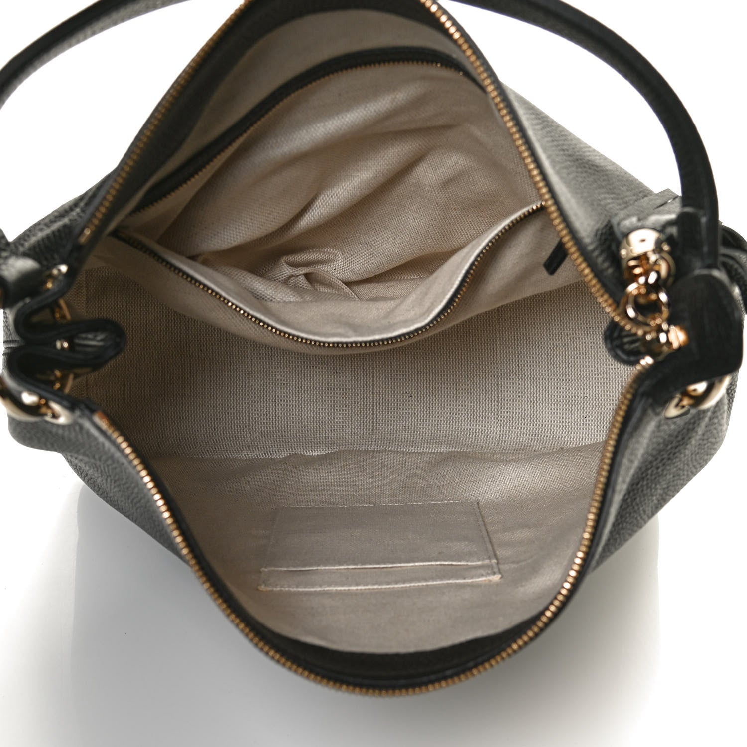 Gucci Pebbled Calfskin Large Soho Hobo Black 5 of 13