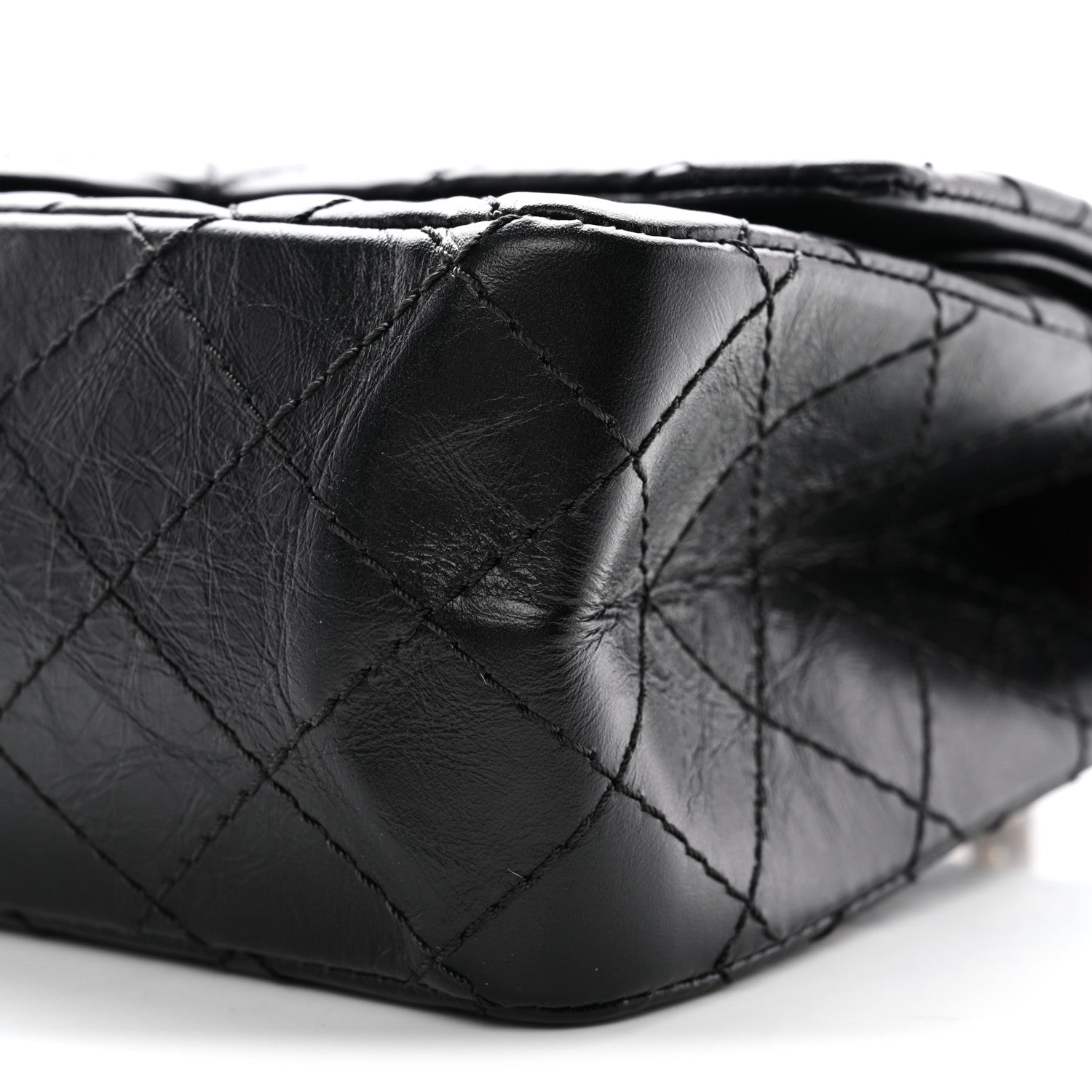 Chanel Aged Calfskin Quilted 2.55 Reissue 225 Flap Black Black 10 of 10