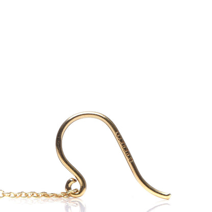 Tiffany 18K Yellow Gold Elsa Peretti Diamonds by the Yard Pear Shape Drop Earrings 4 of 4