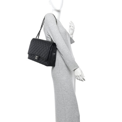 Chanel Caviar Quilted Maxi Double Flap Black 3 of 23