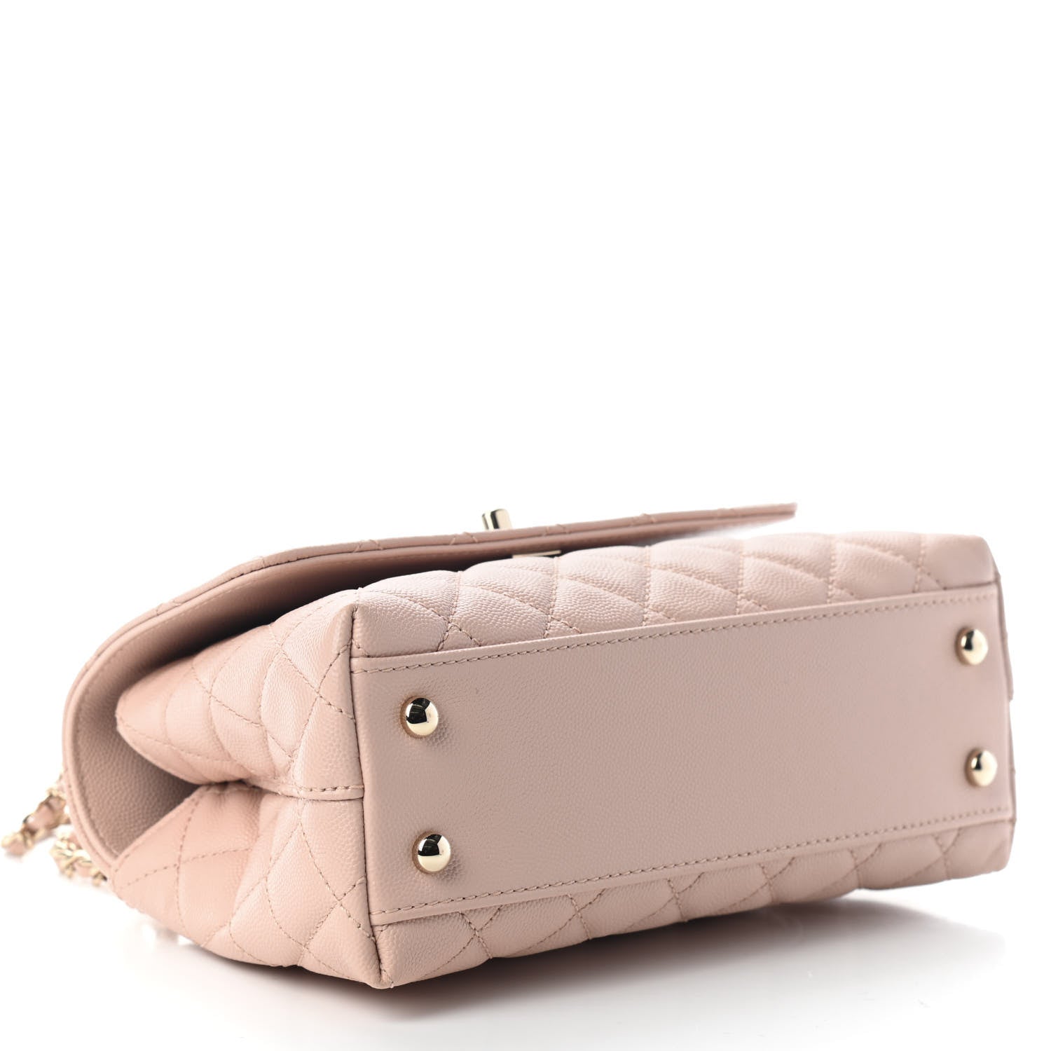 Chanel Caviar Quilted Mini Coco Handle Flap Light Pink 2 of 7
