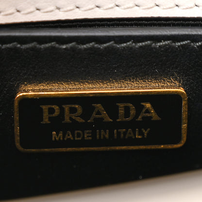 Prada Saffiano Lux Embleme Flap Shoulder Bag White 6 of 10