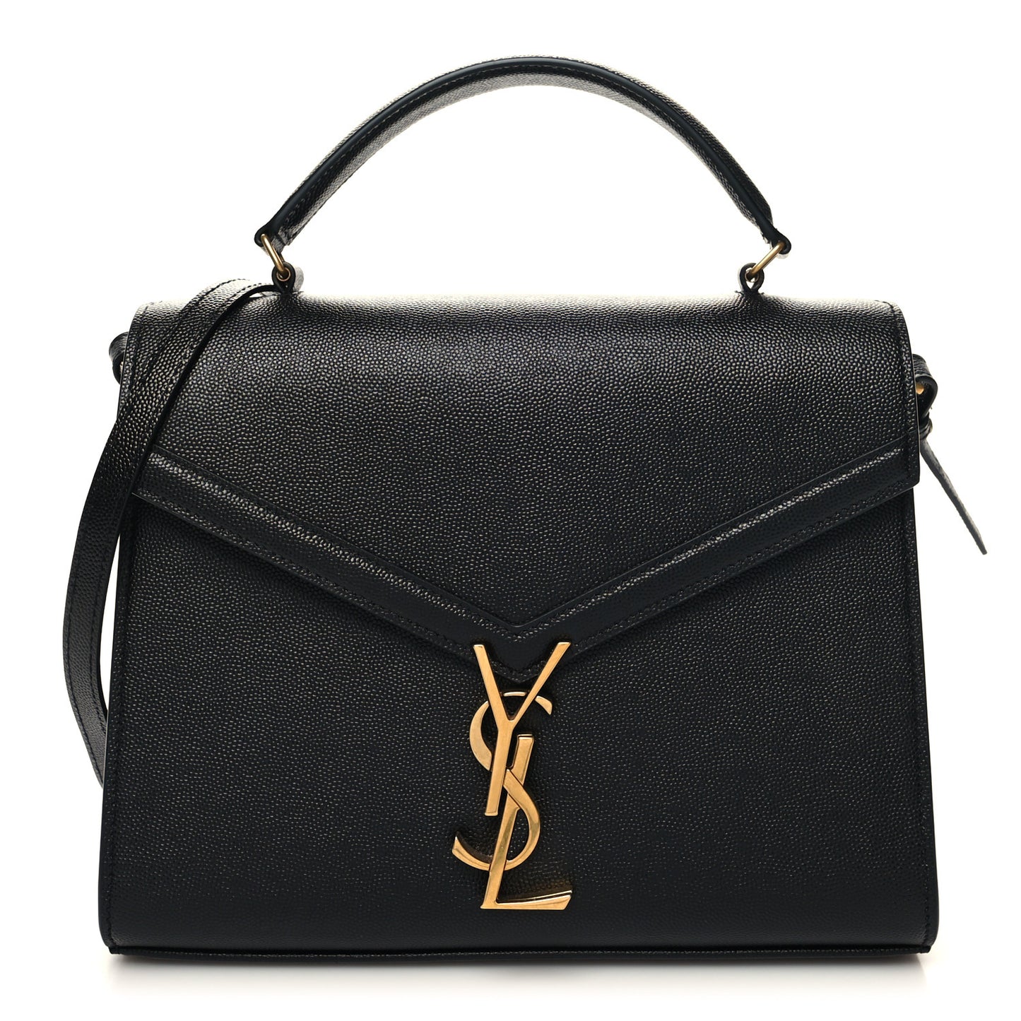 Grain de Poudre Medium Classic Monogram Cassandra Top Handle Black