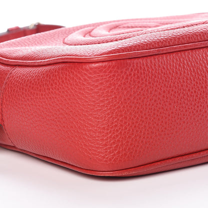 Gucci Pebbled Calfskin Small Soho Disco Bag Tabasco Red 8 of 17