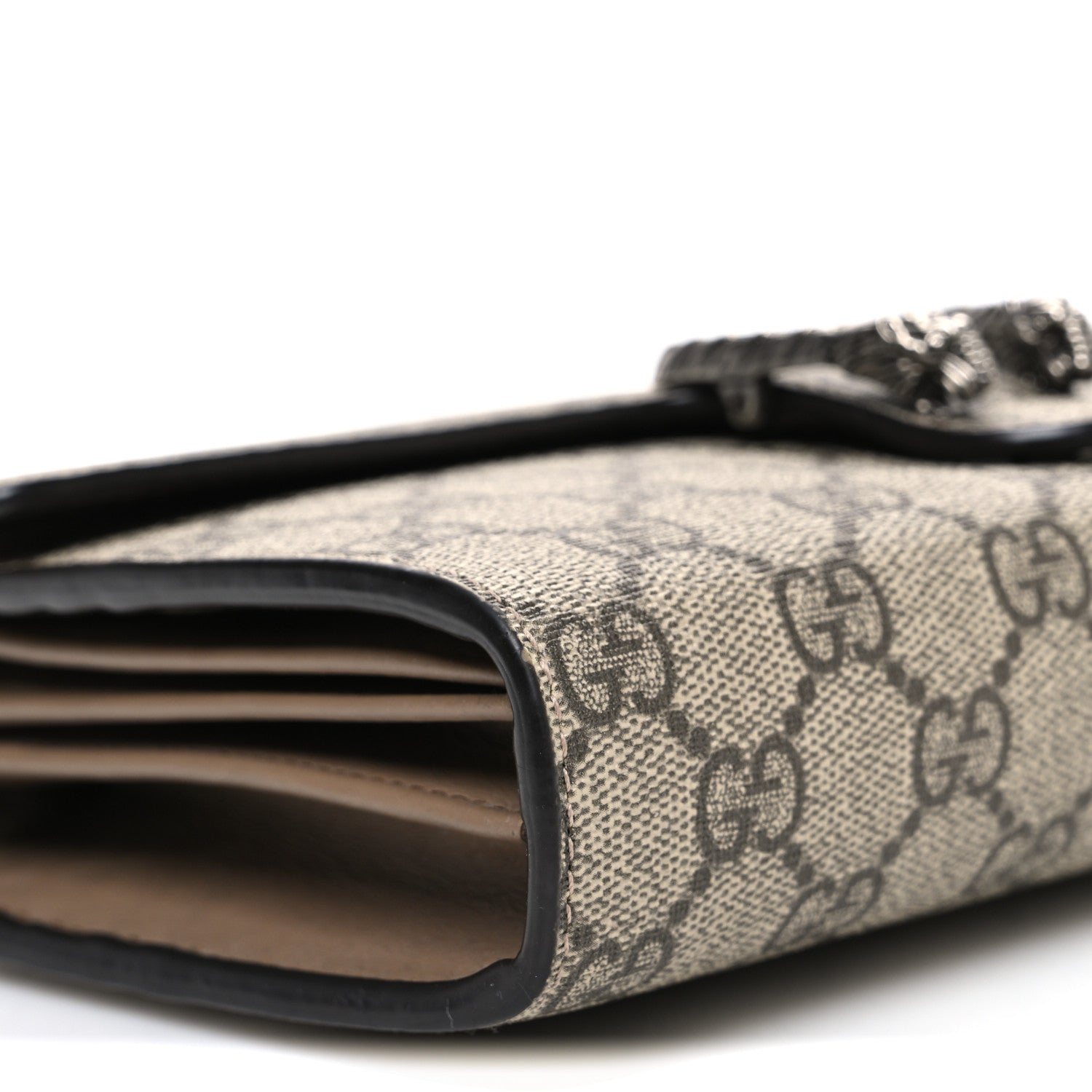 Gucci GG Supreme Monogram Mini Dionysus Chain Wallet Beige Taupe 8 of 9