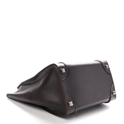 Celine Smooth Calfskin Mini Luggage Burgundy 4 of 11