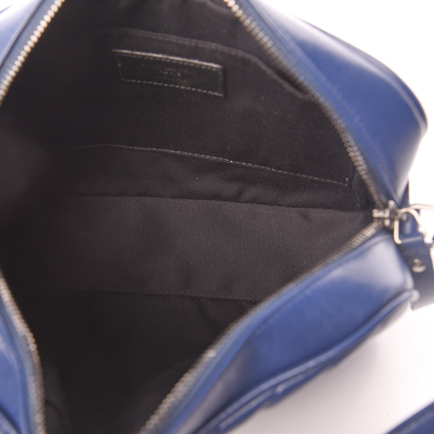 Saint Laurent Calfskin Matelasse Monogram Lou Camera Bag Blue 5 of 9