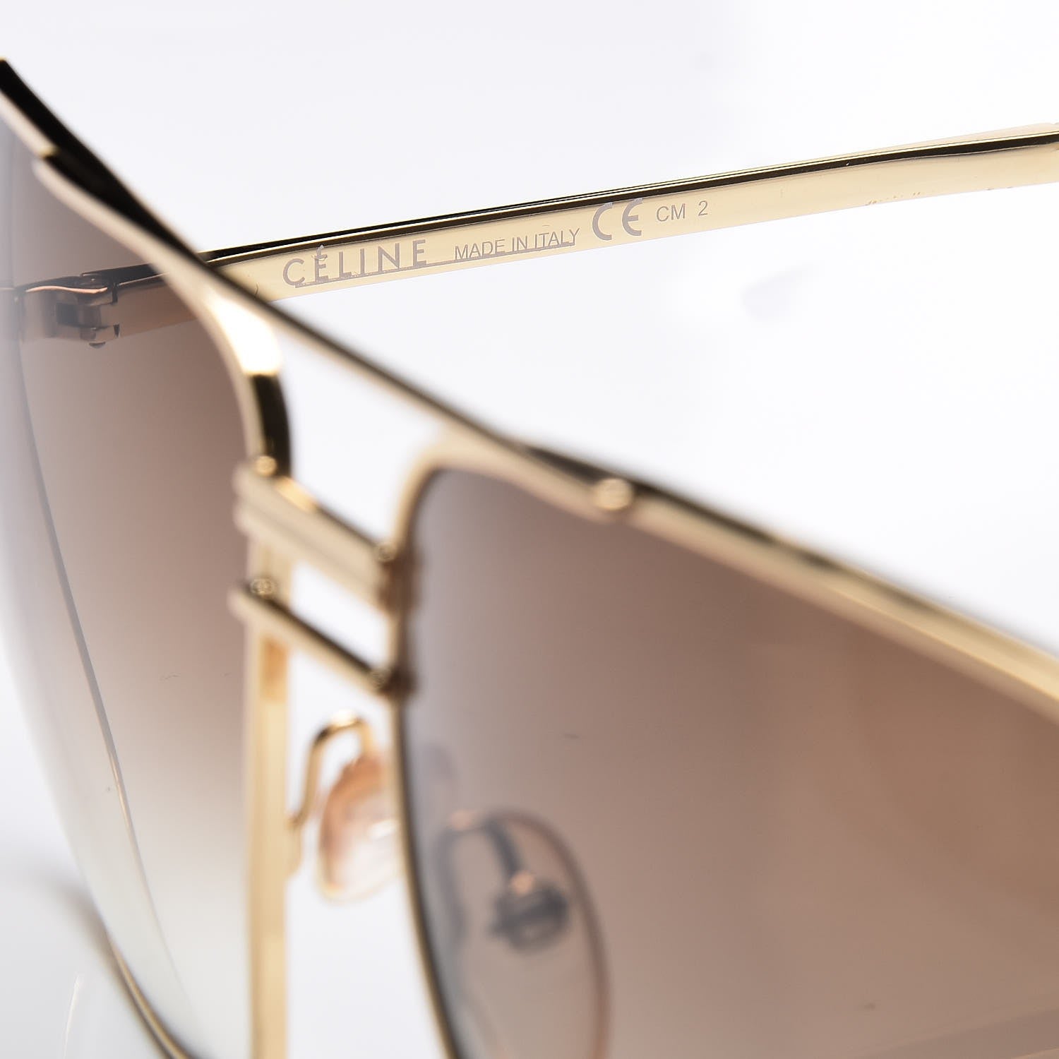 Celine Metal Sunglasses CL 41808/S Gold 6 of 7