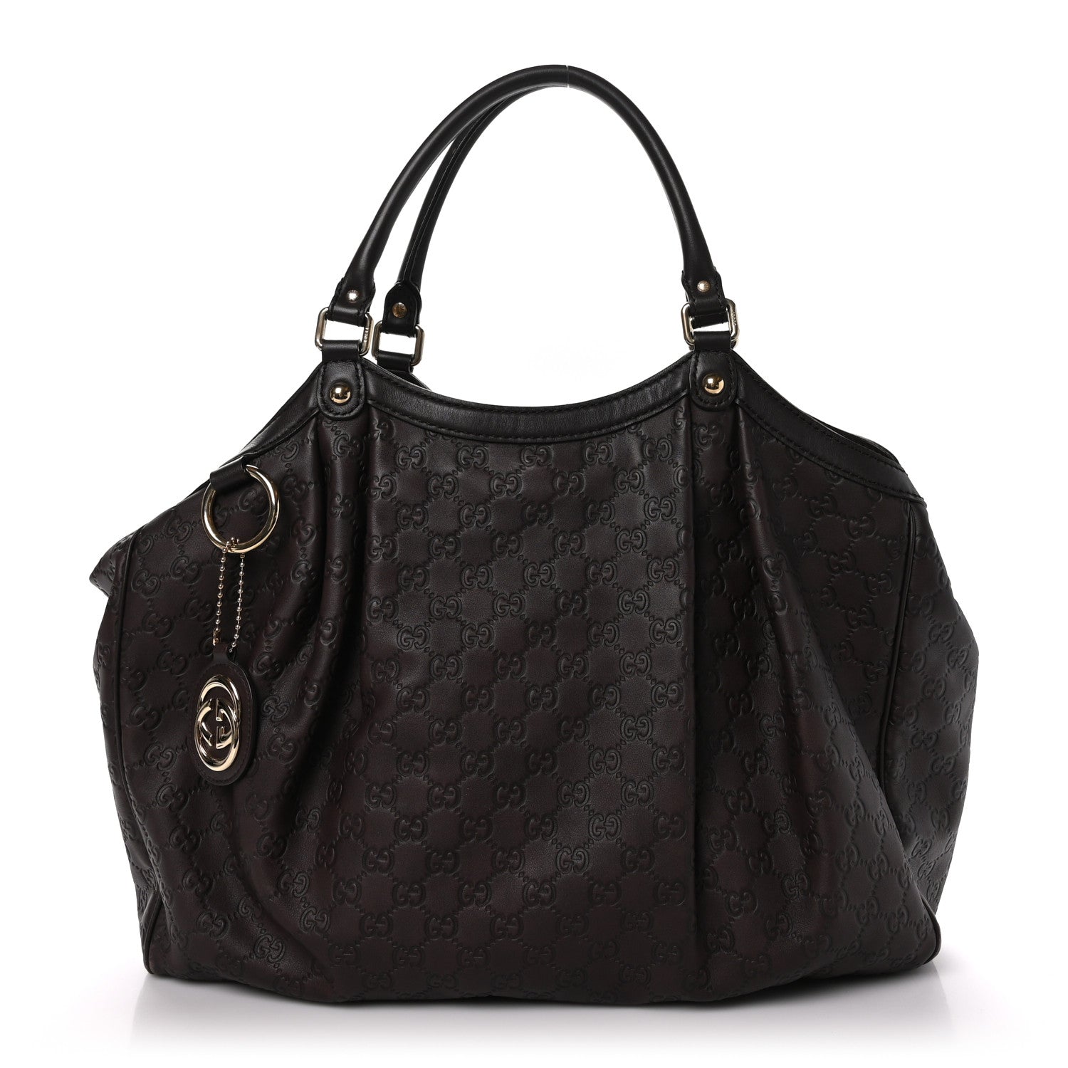Gucci Guccissima Signature Large Sukey Tote Chocolate 1 of 14