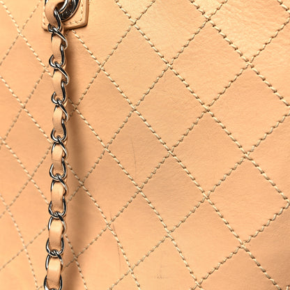 Chanel Calfskin Stitched Large Shopping Tote Beige 13 of 18