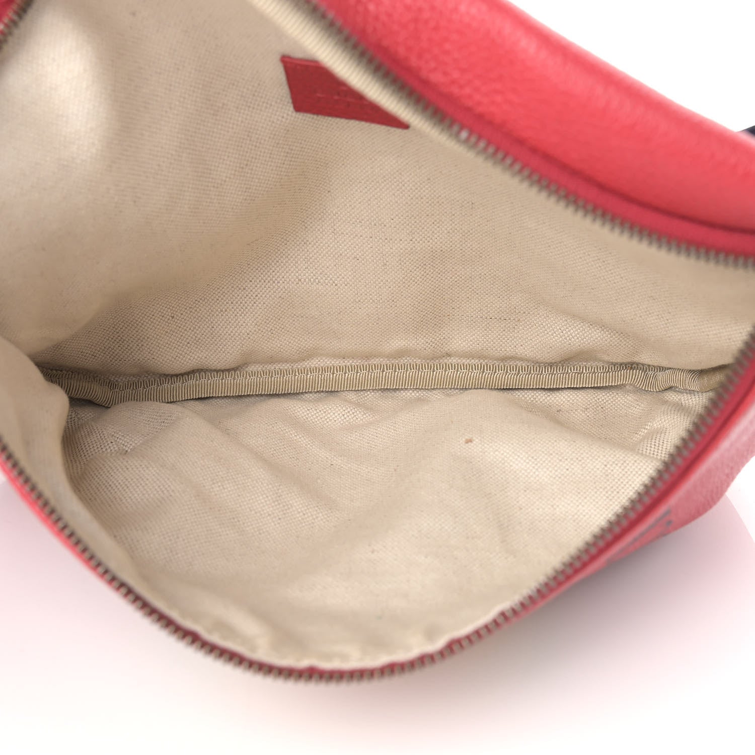Gucci Grained Calfskin Logo Belt Bag Hibiscus Red 7 of 9