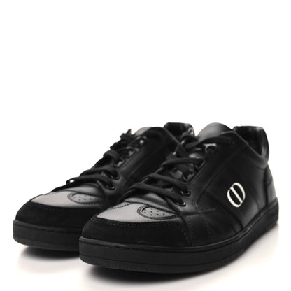 Christian Dior Calfskin Suede Logo Sneakers 37 Black 3 of 9