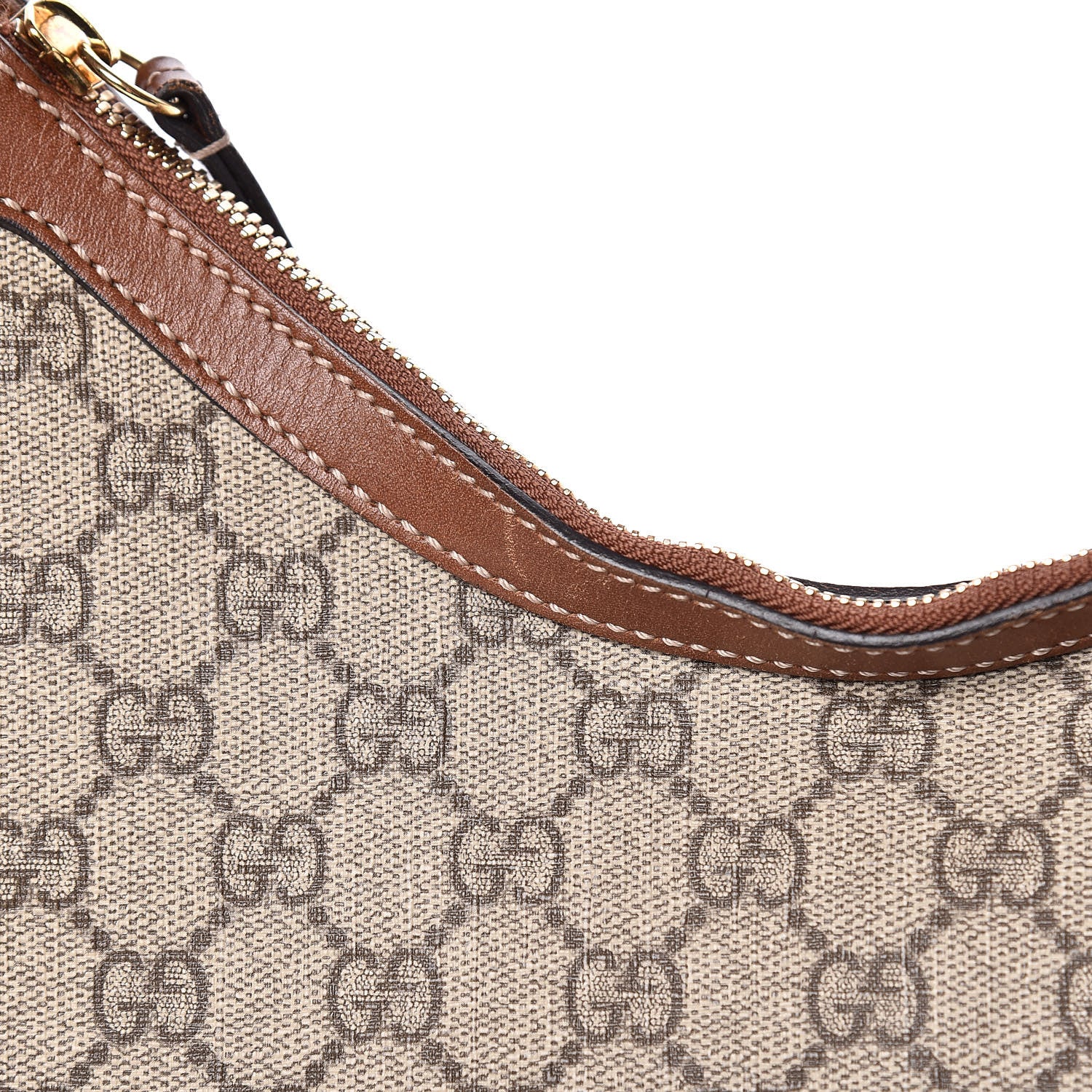 Gucci GG Supreme Monogram Linea A Hobo Brown 11 of 18