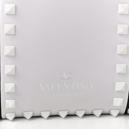 Valentino Garavani Vitello Colorblock Small Free Rockstud Tote Marine Optic White 9 of 10