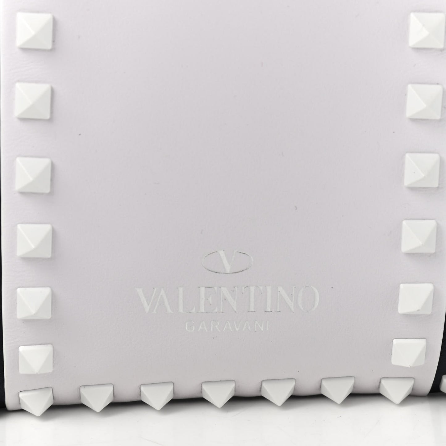 Vitello Colorblock Small Free Rockstud Tote Marine Optic White