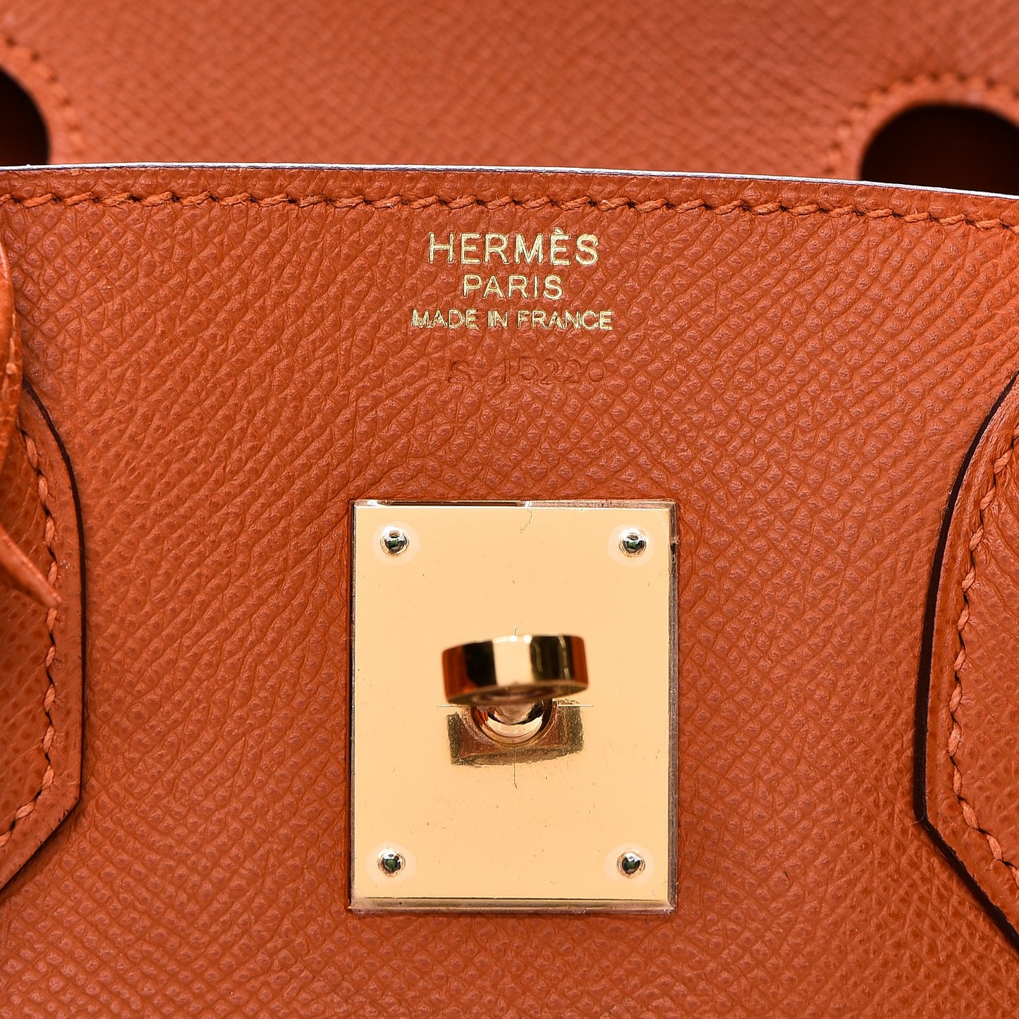 Epsom Birkin 30 Orange