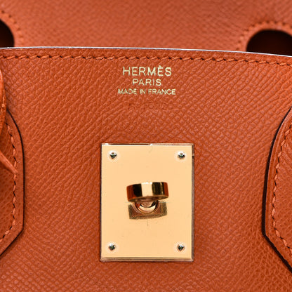 Hermes Epsom Birkin 30 Orange 18 of 41