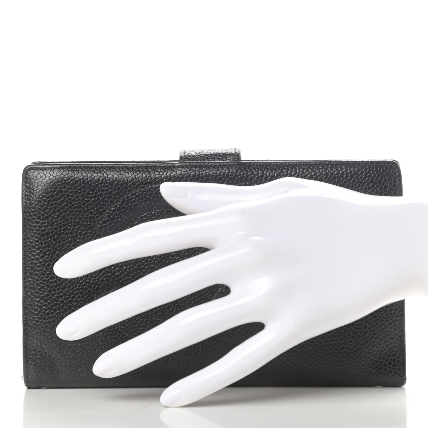 Chanel Caviar Timeless CC French Wallet Black 2 of 10
