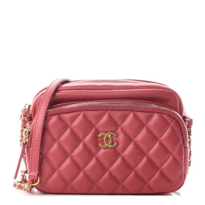 Chanel Calfskin Quilted Day Trips Camera Case Pink 1 of 9