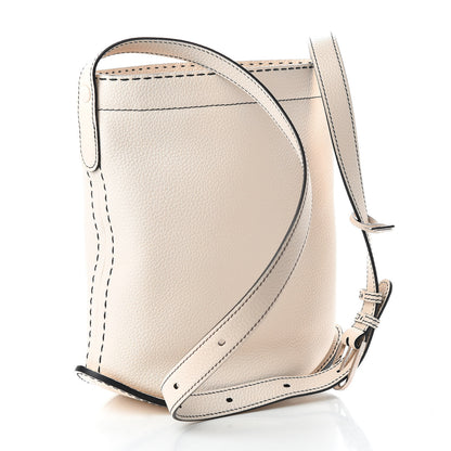 Delvaux Taurillon Pin Daily Surpique Bucket Ivory 3 of 9