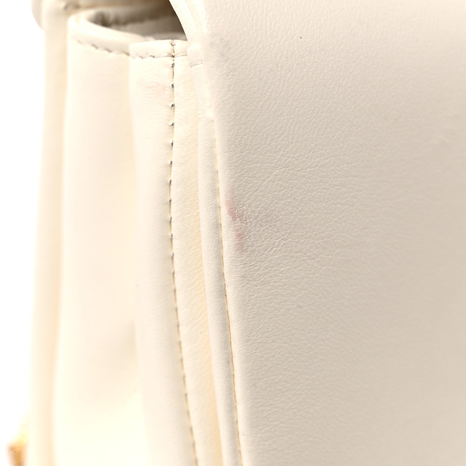 Valentino Garavani Nappa One Stud Chain Clutch Ivory 12 of 12