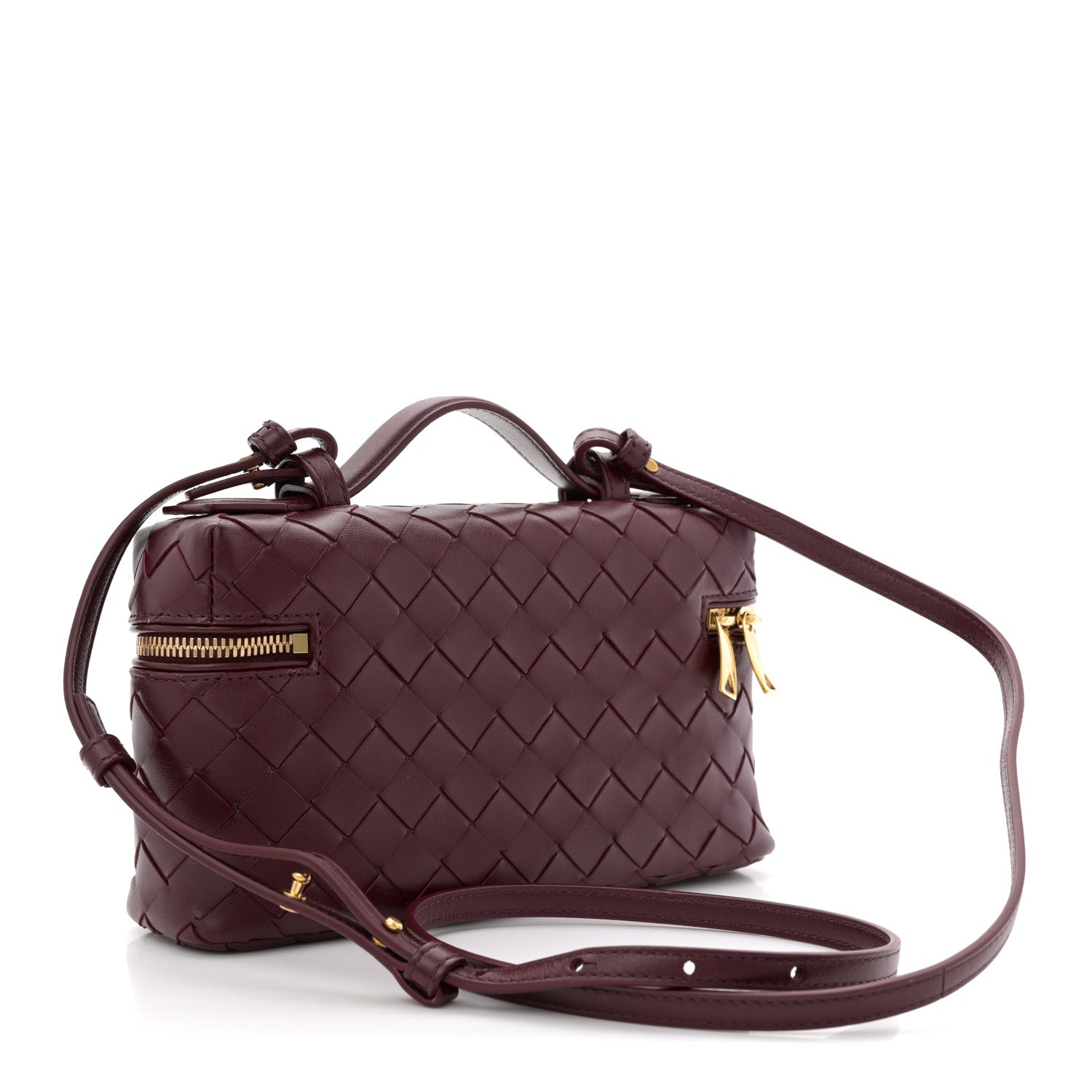 Bottega Veneta Nappa Intrecciato Bang Bang Vanity Case Barolo 3 of 10