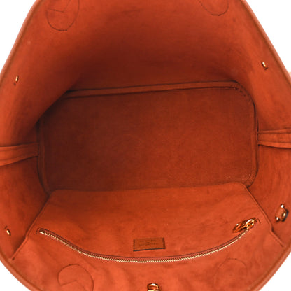 Louis Vuitton Empreinte Monogram Giant Neverfull MM Cognac 6 of 9