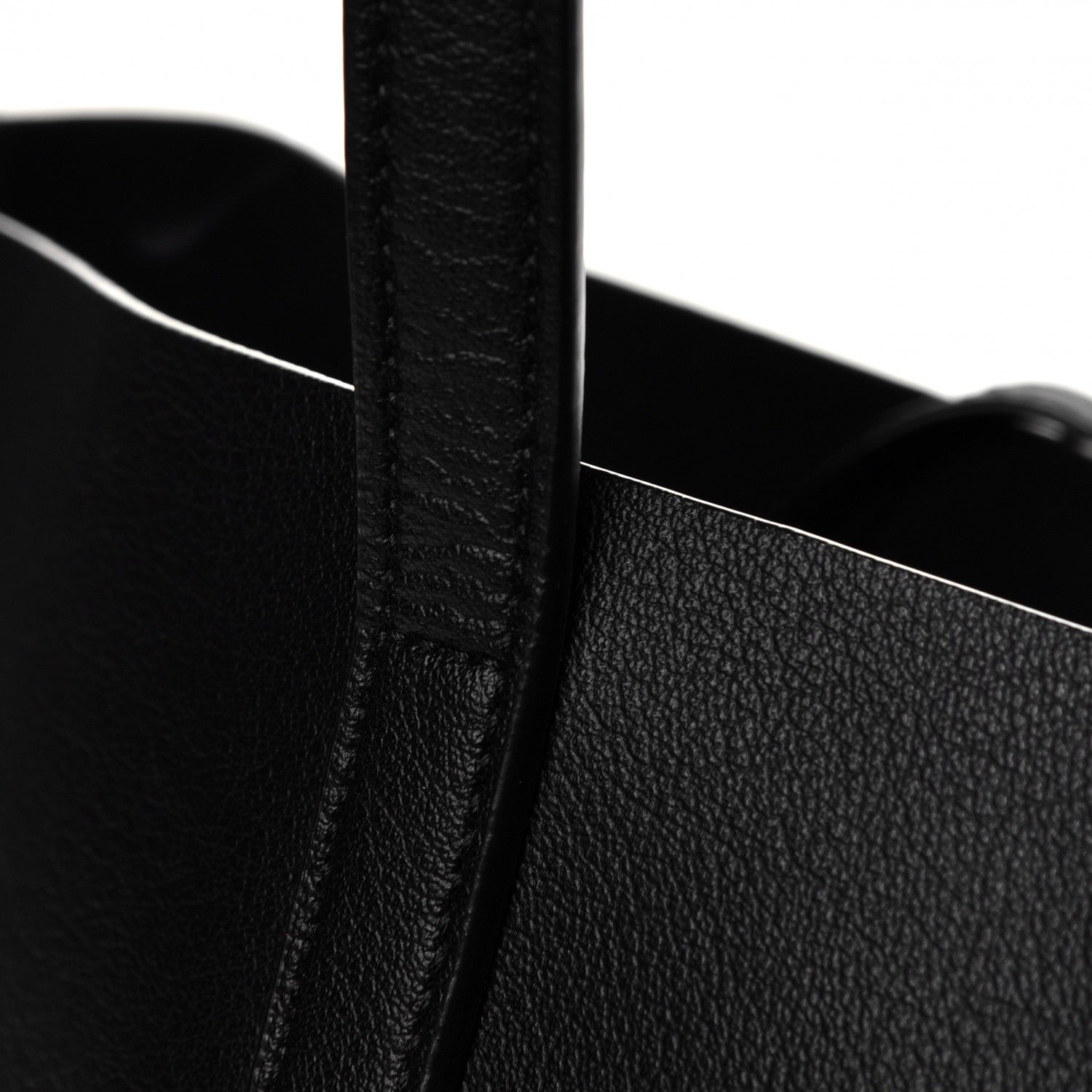 Saint Laurent Calfskin Large Shopping Tote Black 7 of 8