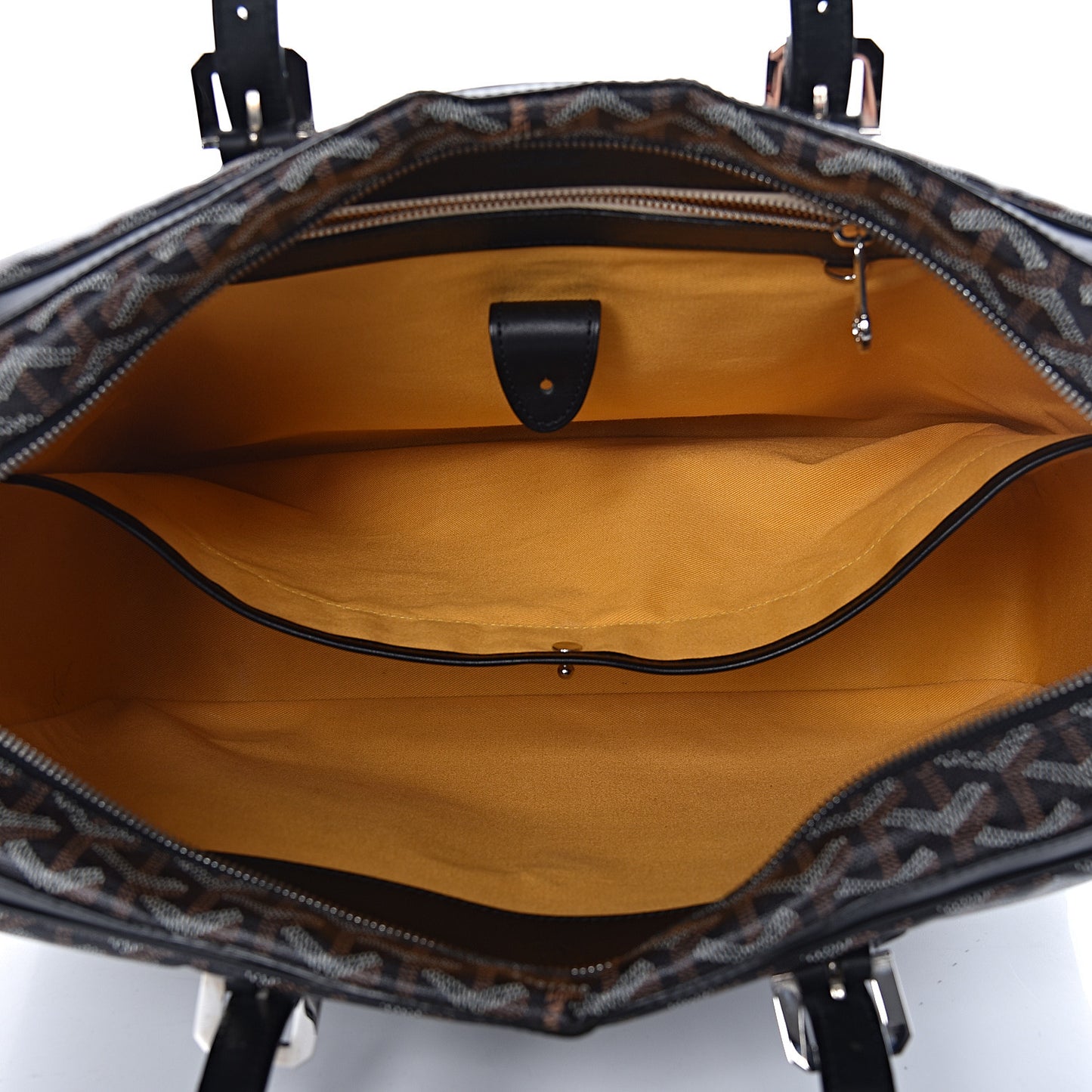 Goyardine Ambassade MM Briefcase Black