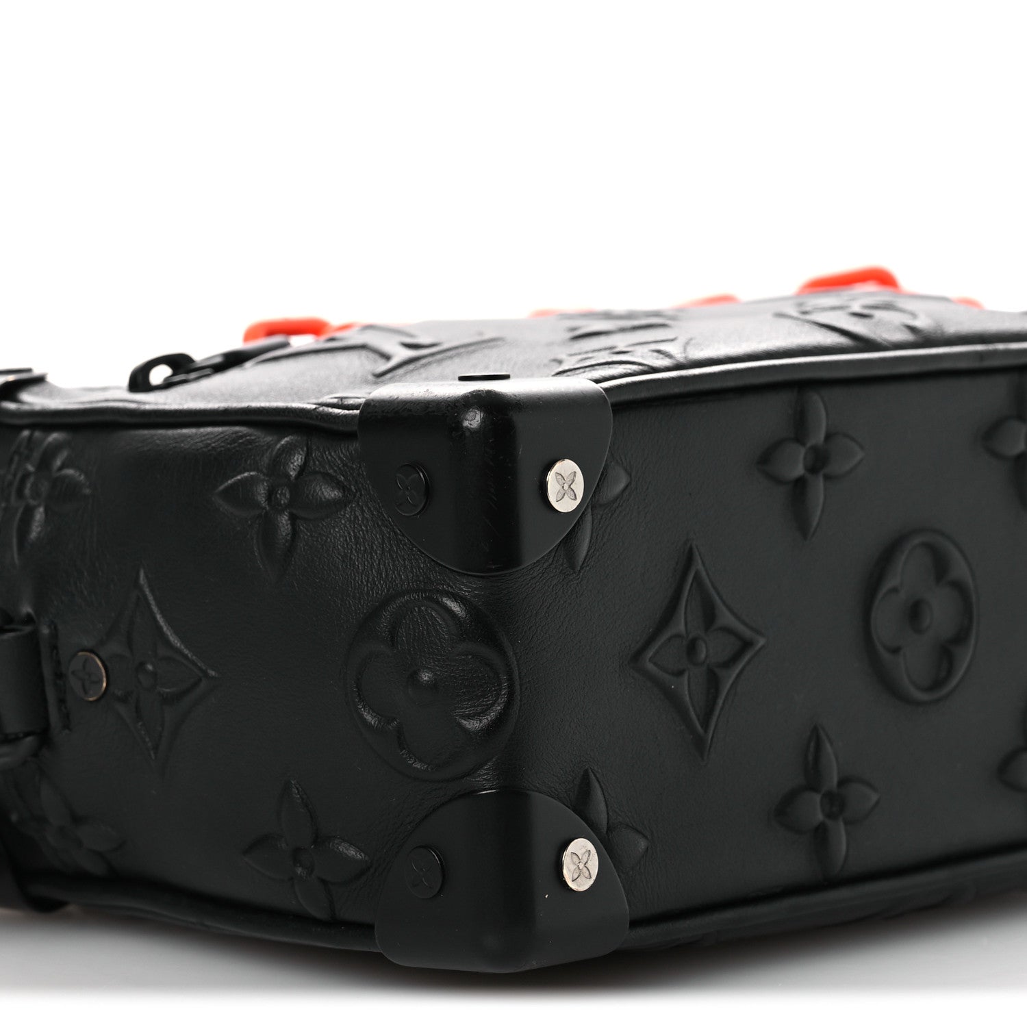 Louis Vuitton Calfskin Debossed Monogram Solar Ray Mini Soft Trunk Black 8 of 11