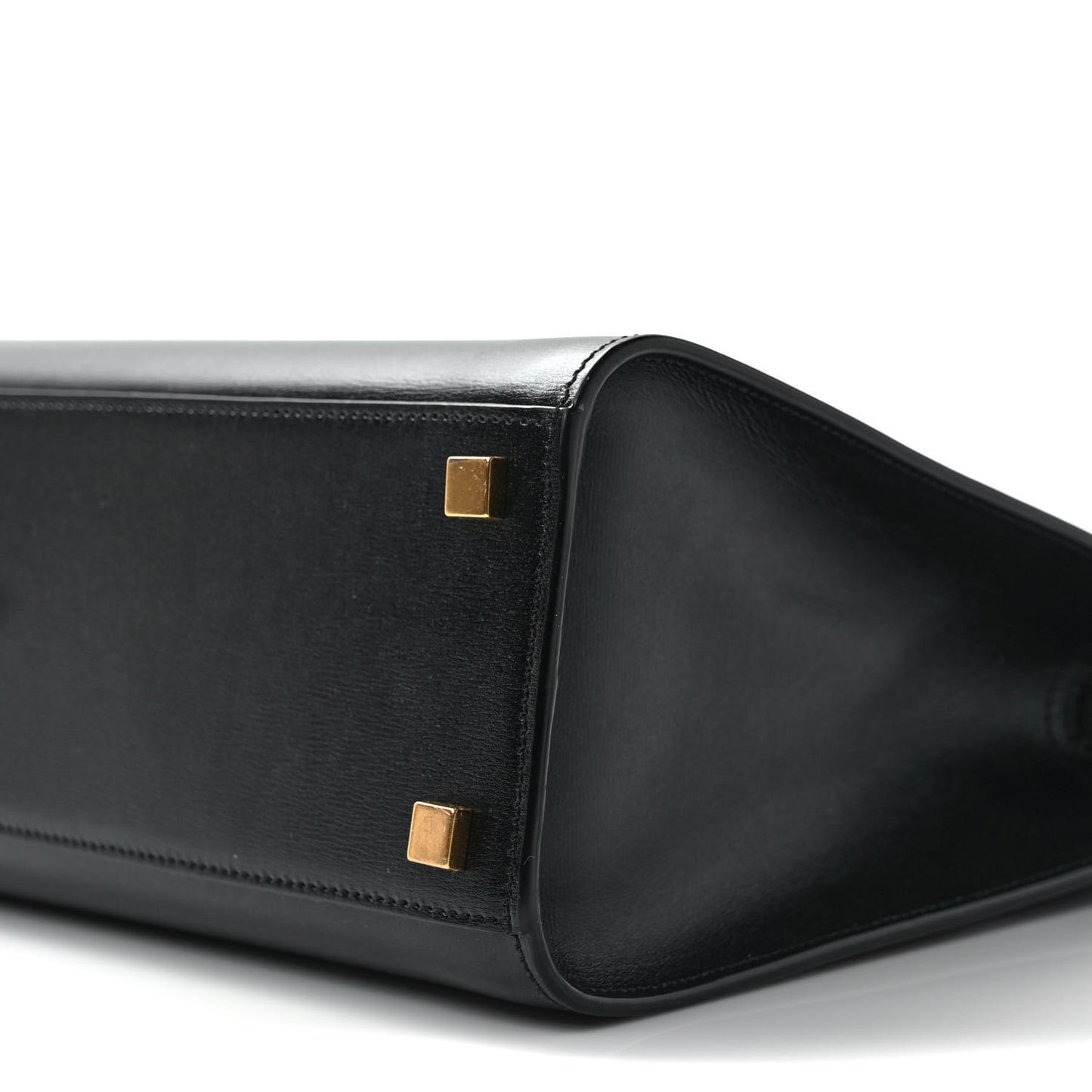 Calfskin Small Manhattan Shopper Tote Black