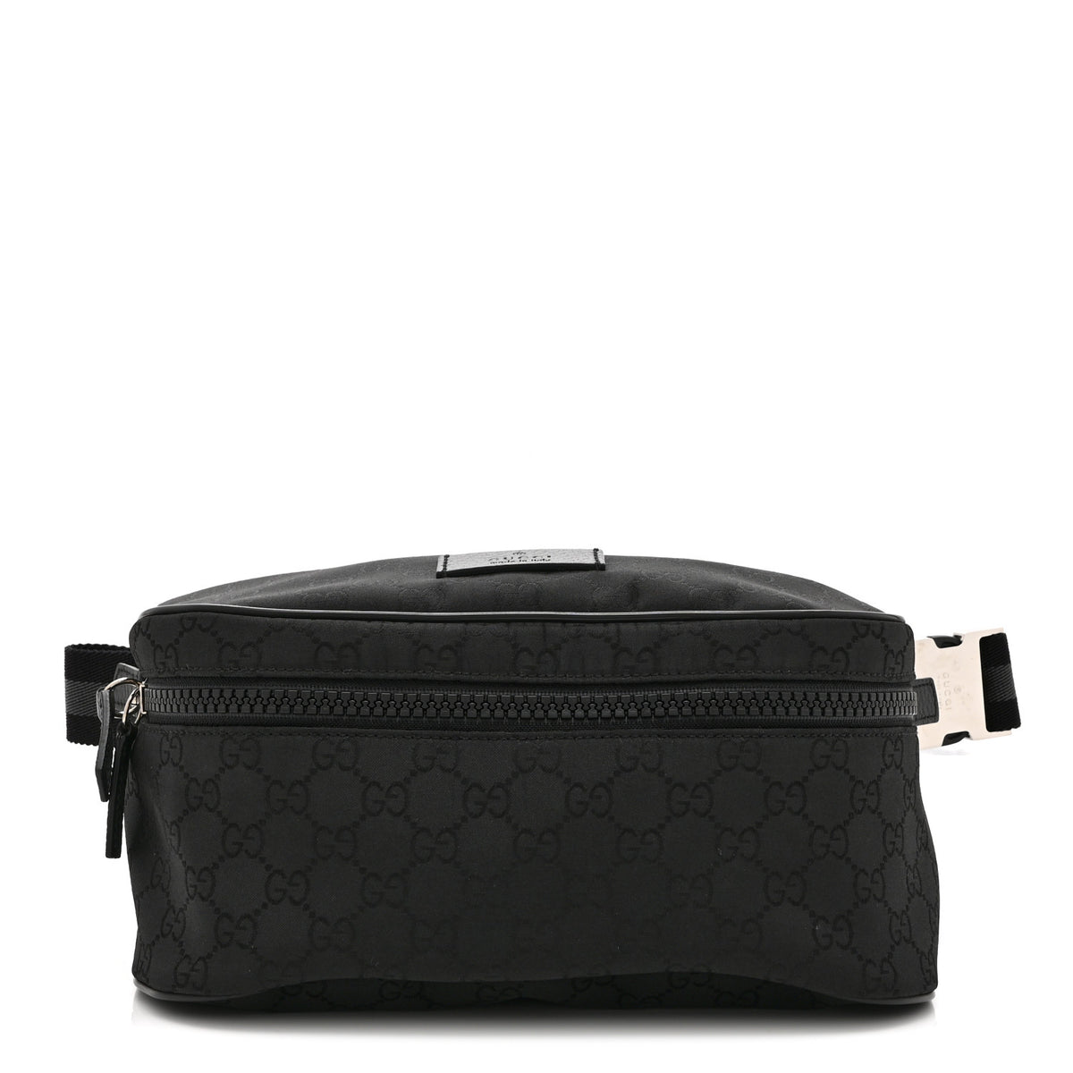 Gucci Nylon Monogram Fanny Pack Belt Bag Black 1 of 10