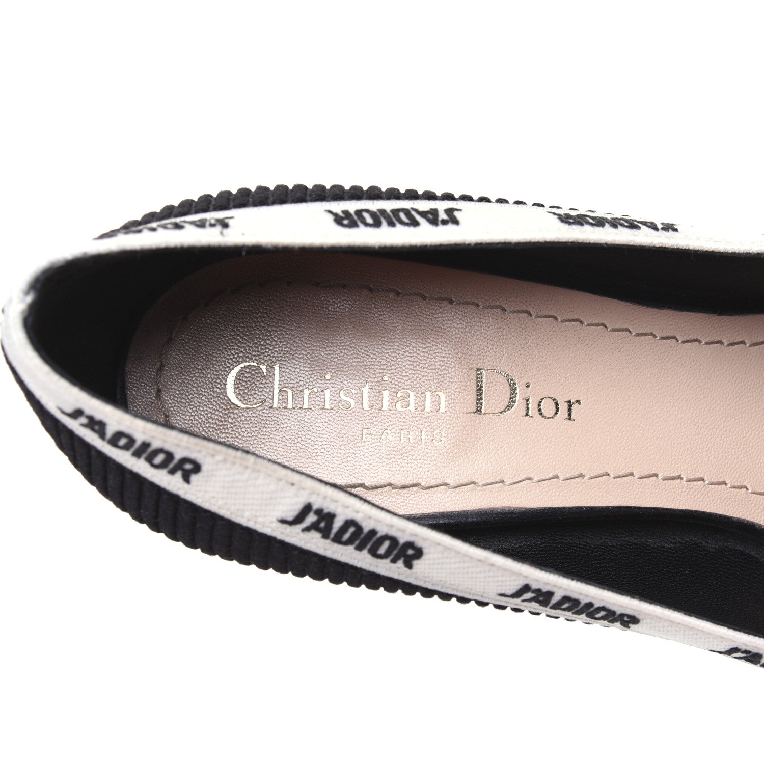 Christian Dior Fabric J'Adior Ribbon Pumps 37 Black 10 of 12