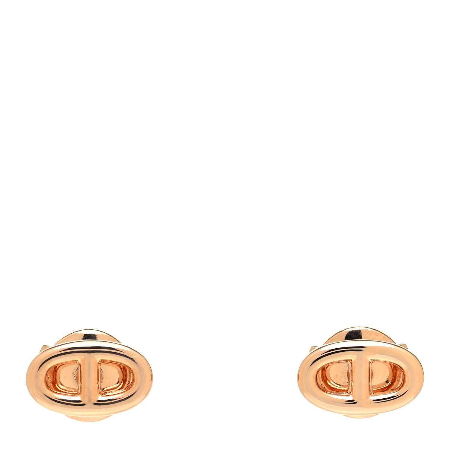 Hermes 18K Rose Gold TPM Farandole Stud Earrings 1 of 6