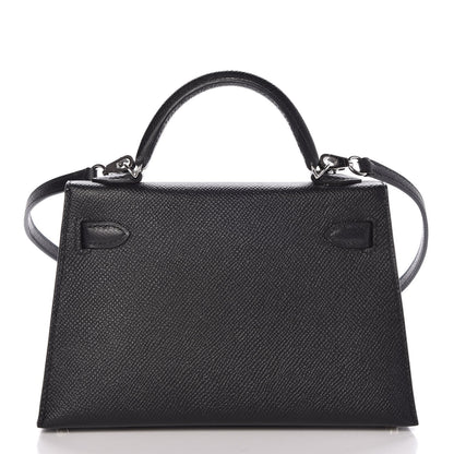 Hermes Epsom Mini Kelly Sellier 20 Black 5 of 29
