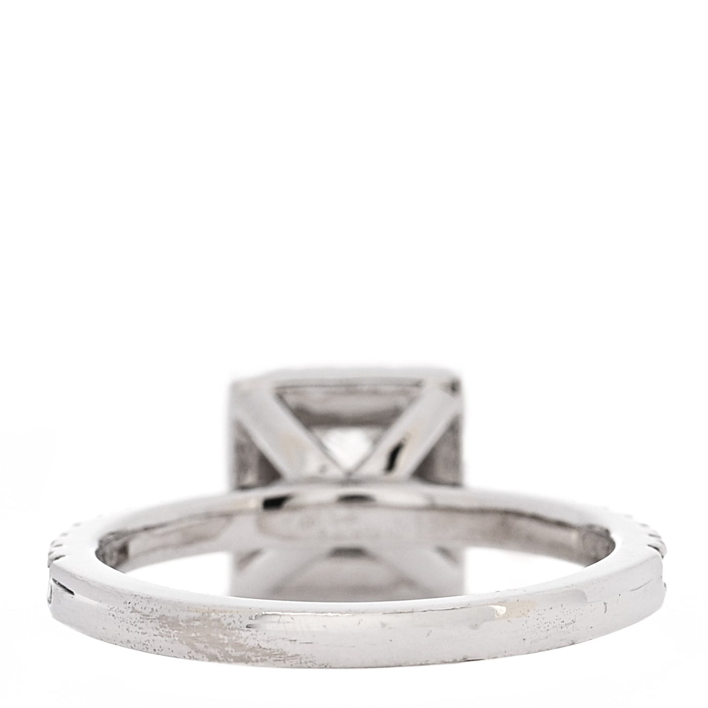 18K White Gold Diamond .96ctw Princess Cut Engagement Ring  52 6