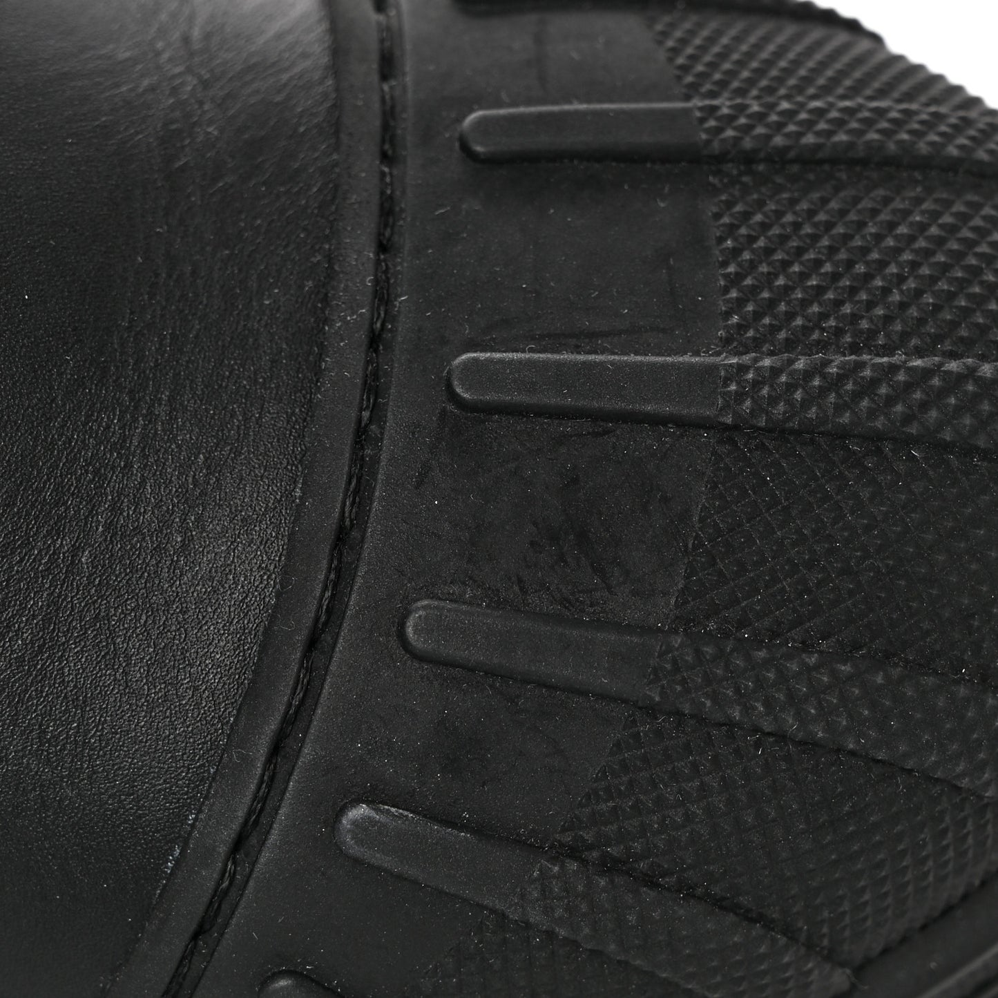 Calfskin Technical Fabric D-Major Ankle Boots 38 Black White