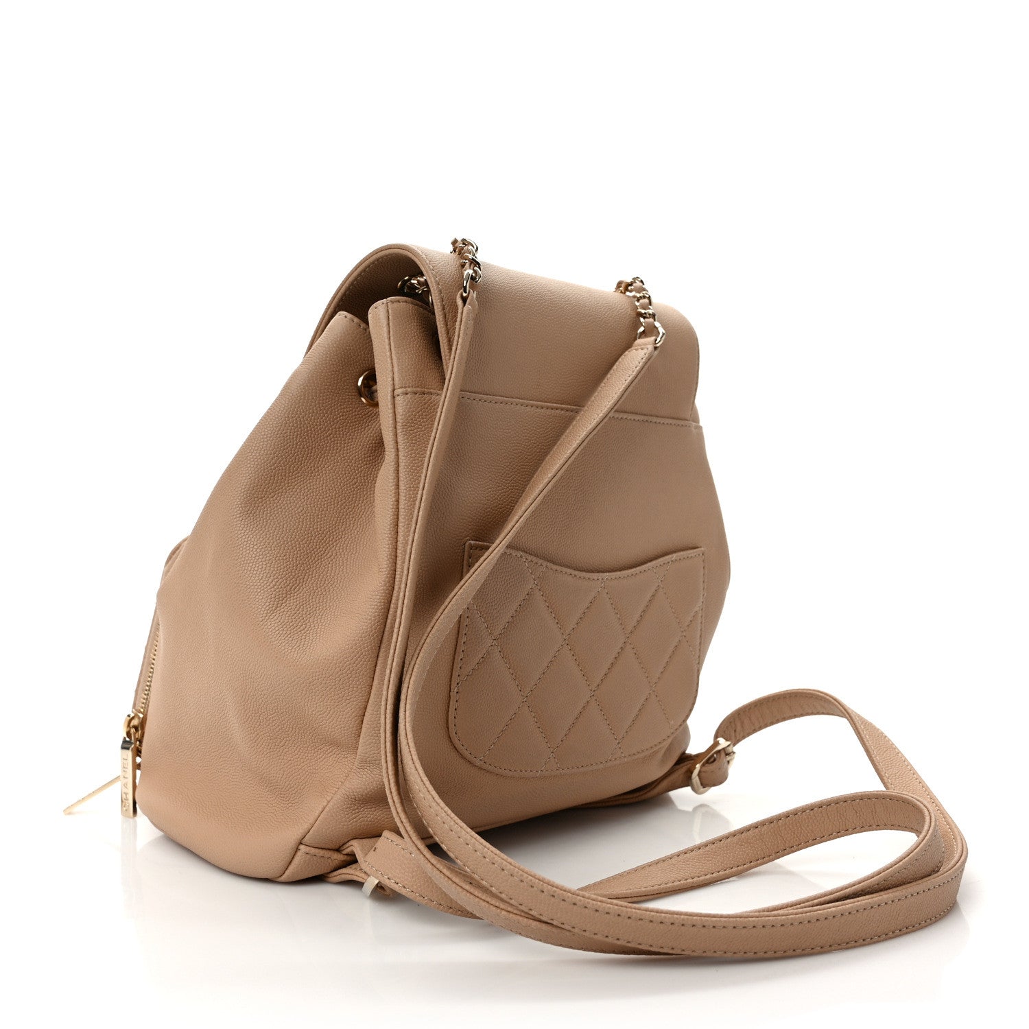 Chanel Caviar Quilted Business Affinity Backpack Beige 2 of 9