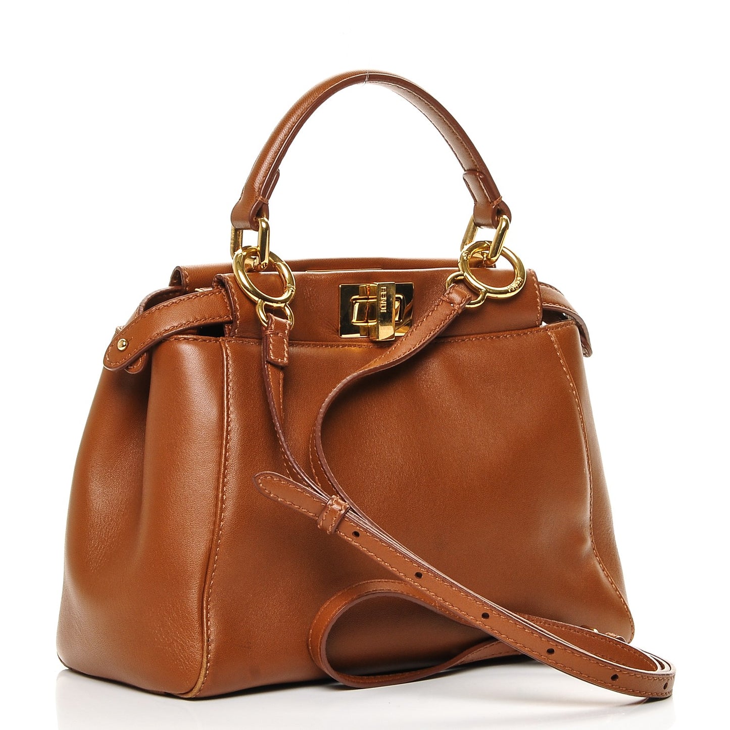 Nappa Mini Peekaboo Iconic Satchel Corteccia