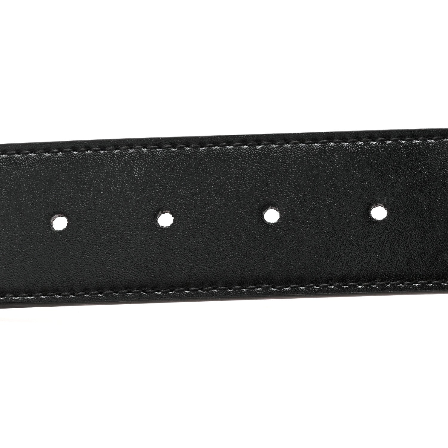 Fendi Vitello Liberty F is Fendi Bi-Color Reversible Belt Black Peonia 5 of 6