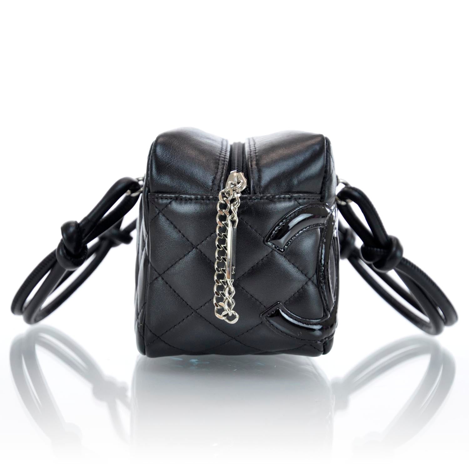 Chanel Calfskin Quilted Small Cambon Bowler Black 7 of 12