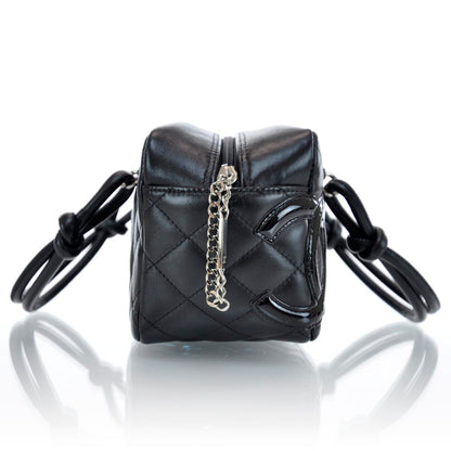 Chanel Calfskin Quilted Small Cambon Bowler Black 7 of 12
