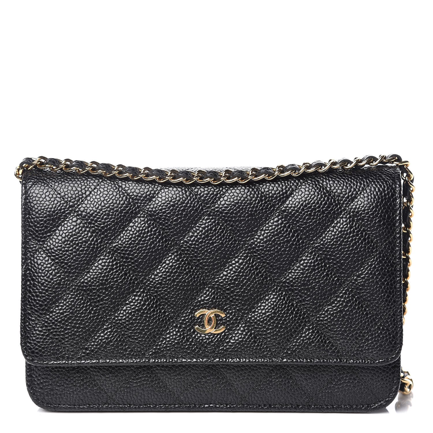 Chanel Caviar Quilted Wallet On Chain WOC Black 1 of 11