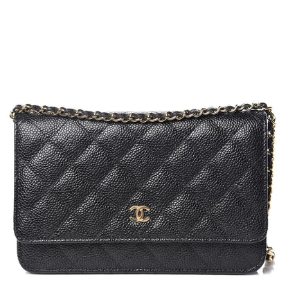 Chanel Caviar Quilted Wallet On Chain WOC Black 1 of 11
